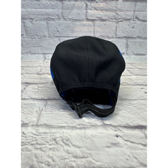 Eddie Bauer Runner Hat Cap One Size Adjustable Strap Black Blue Polyester - Picture 3 of 7